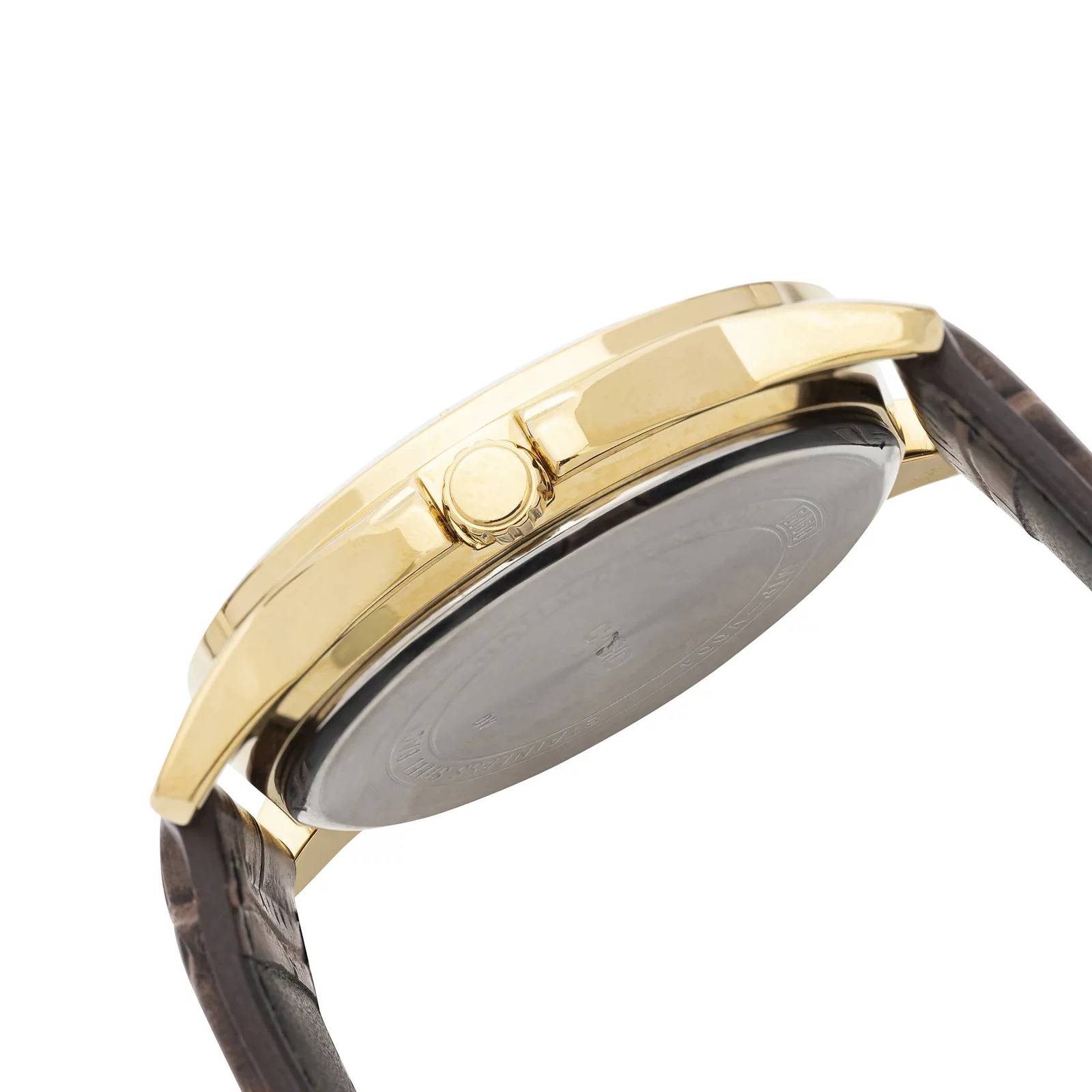 Reloj Casio Caballero Dorado Con Malla Marrón - Imagen 2