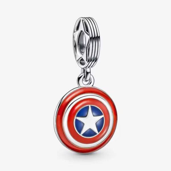 Charm Dije de Acero Inoxidable Escudo IronMan