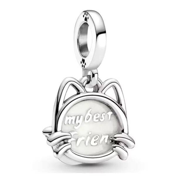 Charm Dije de Acero Inoxidable Gatito