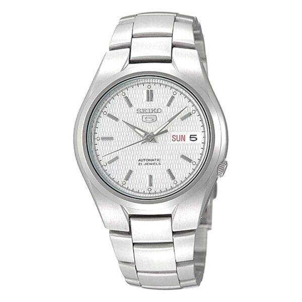 Reloj Seiko Caballero Con Fondo Blanco Texturizado Automático