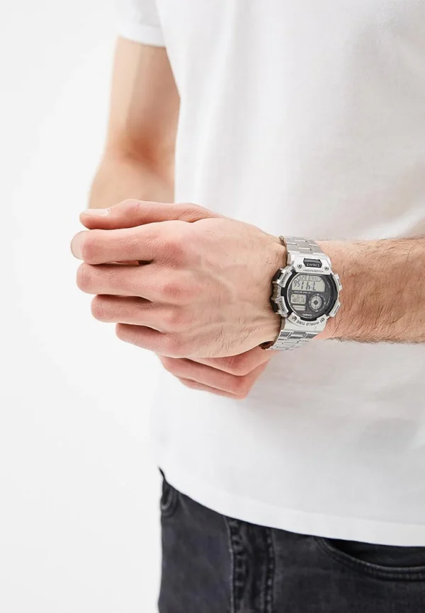 Reloj Casio Caballero Plateado Deportivo - Imagen 2