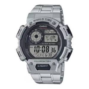 Reloj Casio Caballero Plateado Deportivo