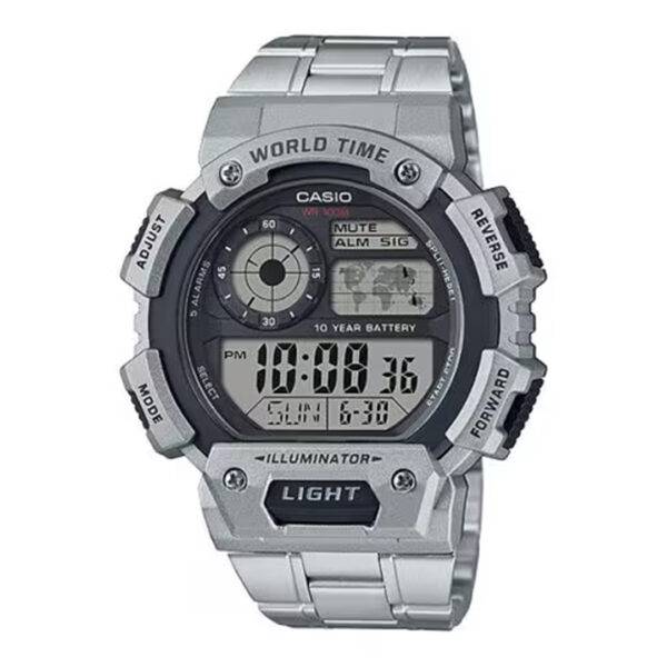 Reloj Casio Caballero Plateado Deportivo