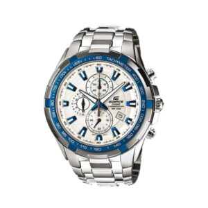 Reloj Casio Caballero Edifice Fondo Blanco Con Azul