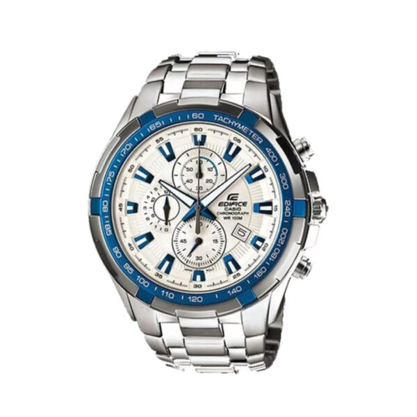 Reloj Casio Caballero Edifice Fondo Blanco Con Azul