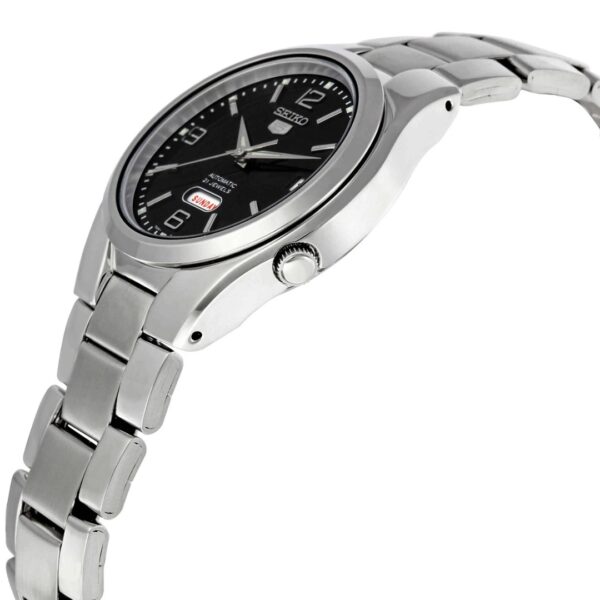 Reloj Seiko Caballero Con Fondo Negro Automático - Imagen 3
