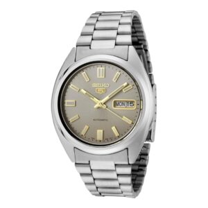 Reloj Seiko Caballero Con Fondo Gris Automático