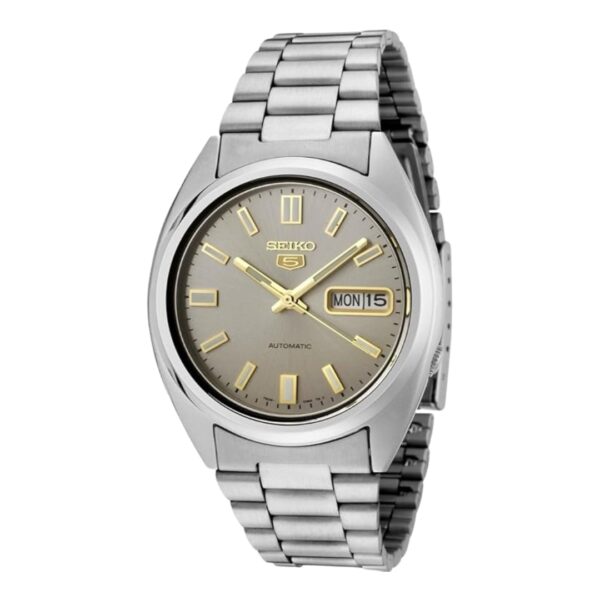 Reloj Seiko Caballero Con Fondo Gris Automático