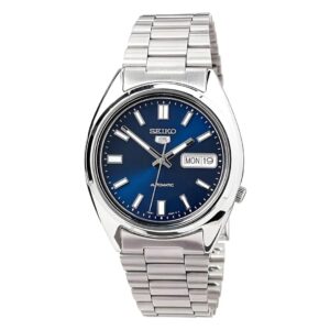 Reloj Seiko Caballero Con Fondo Azul Automático