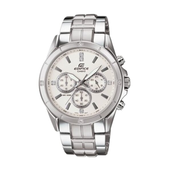 Reloj Casio Caballero Edifice Fondo Blanco