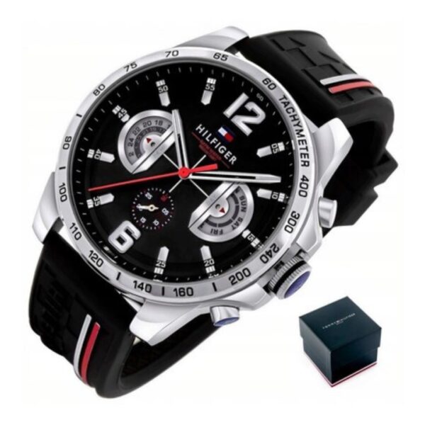 Reloj Tommy Hilfiger Fondo Negro - Imagen 4