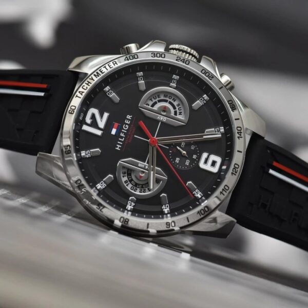 Reloj Tommy Hilfiger Fondo Negro - Imagen 6