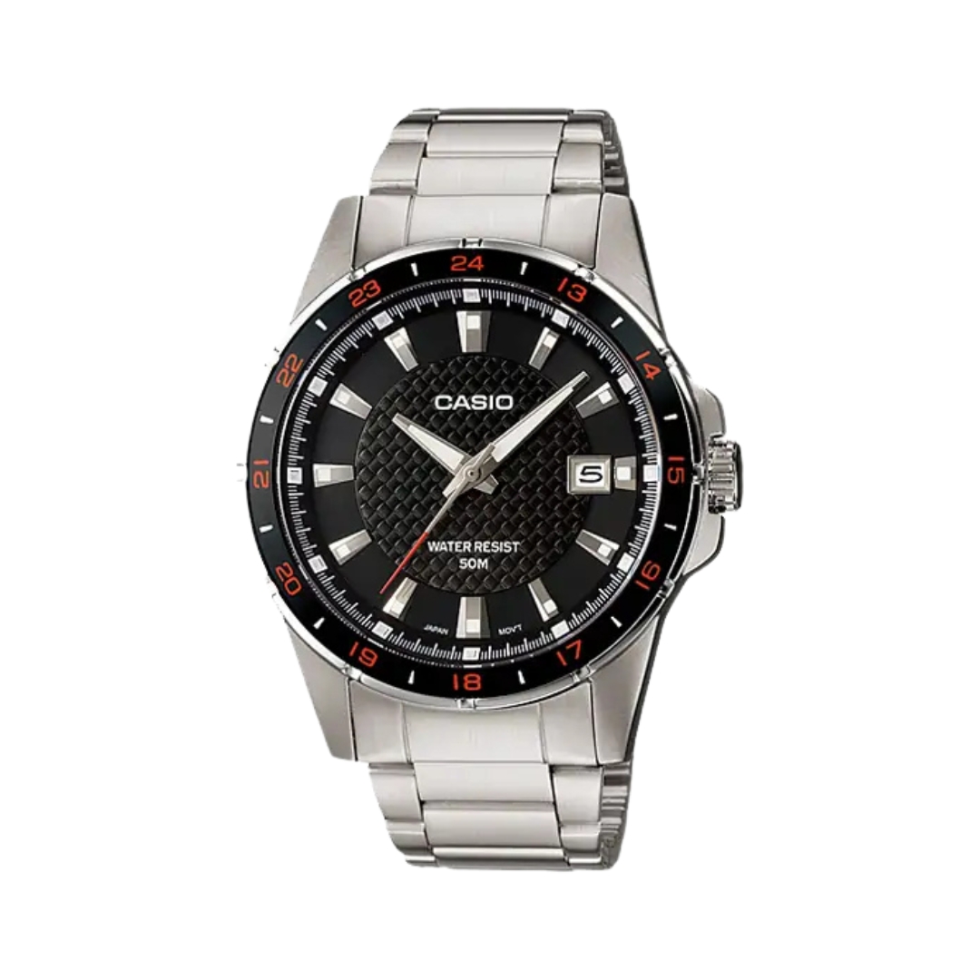 Reloj Casio Caballero Con Fondo Negro