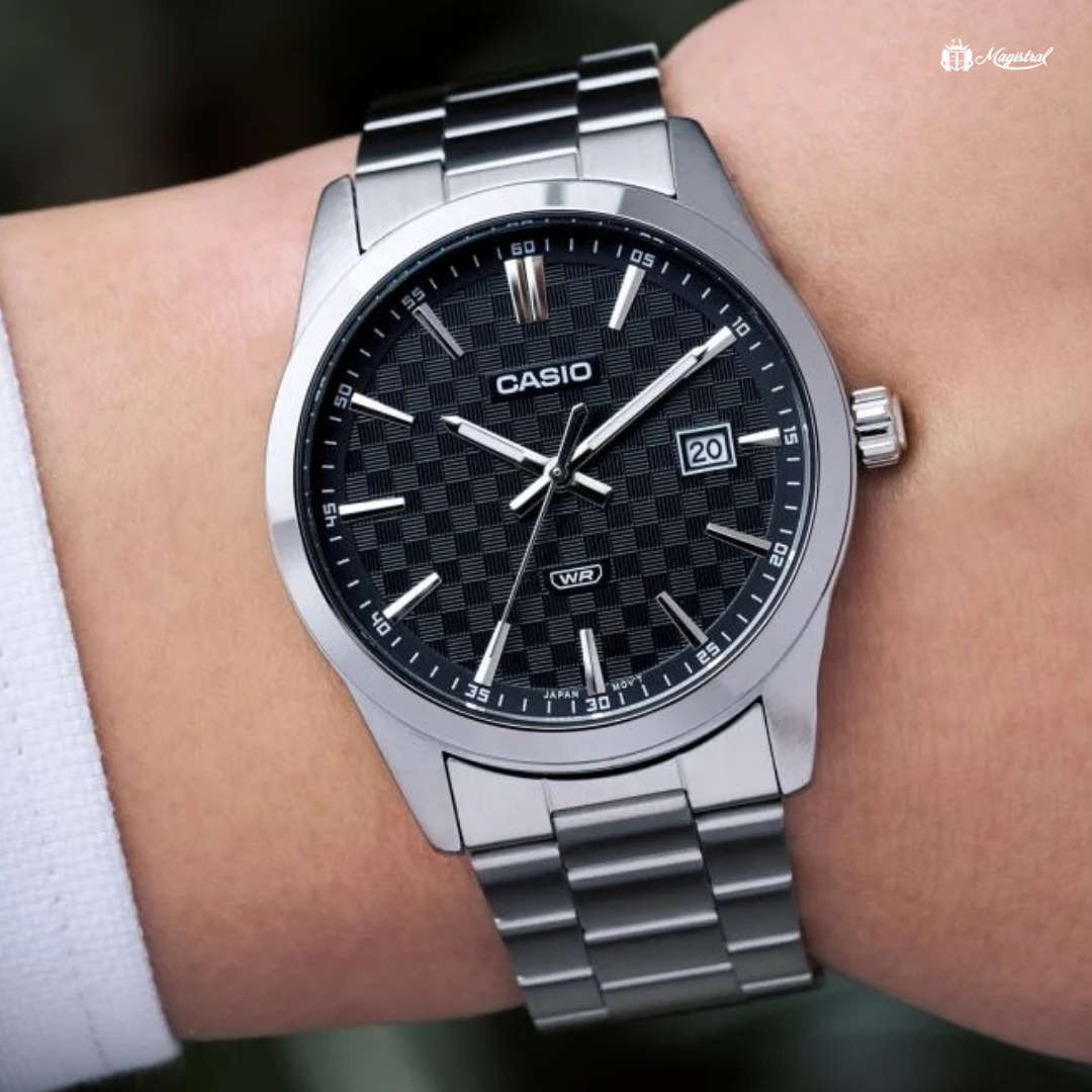 Reloj Casio Caballero Fondo Negro MTP-VD03D-1AUDF - Imagen 2