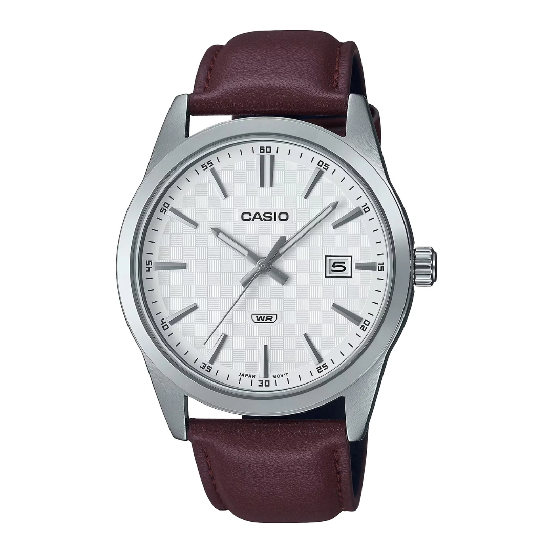 Reloj Casio Caballero Cuero Marrón
