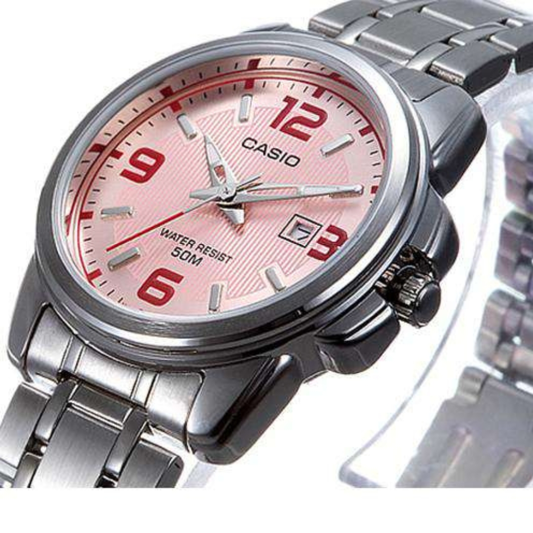 Reloj Casio Dama Fondo Rosa LTP-1314D-5AVDF 33mm - Imagen 9