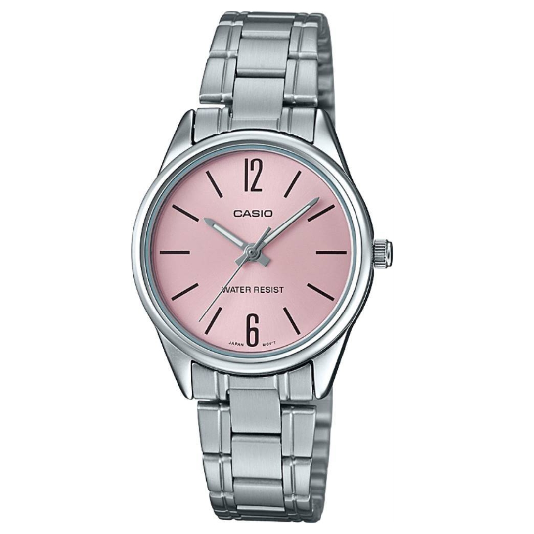 Reloj Casio Dama Con Fondo Rosado