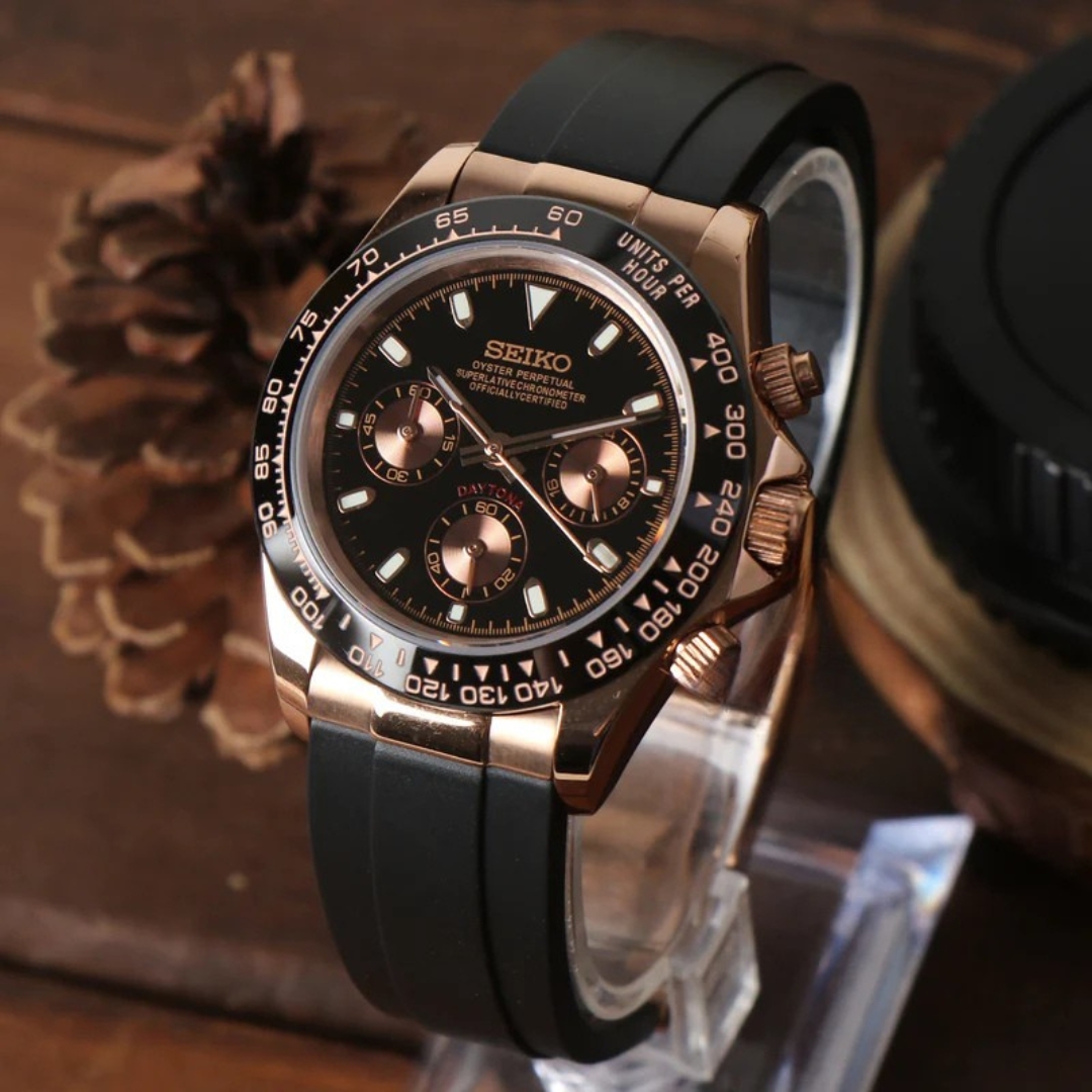 Seiko Mod Daytona Negro - Imagen 6