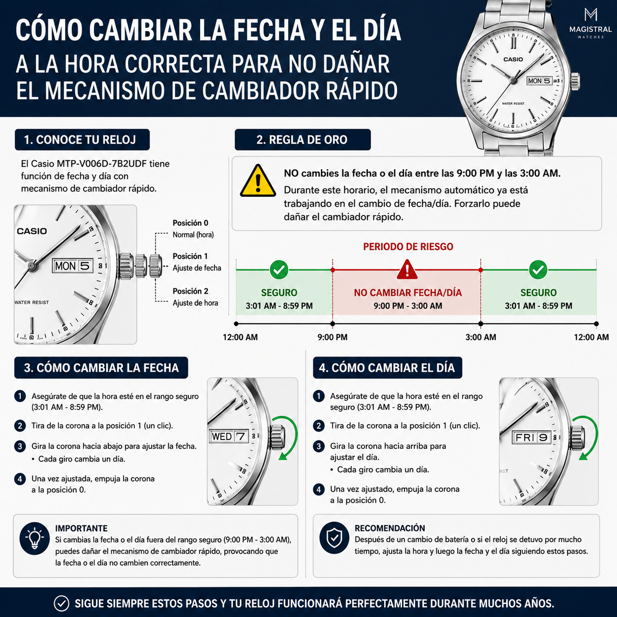 Reloj Casio Caballero Edifice Fondo Verde 44mm - Imagen 6