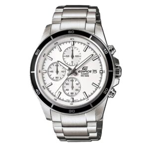 Reloj Casio Caballero Edifice Fondo Blanco 44mm
