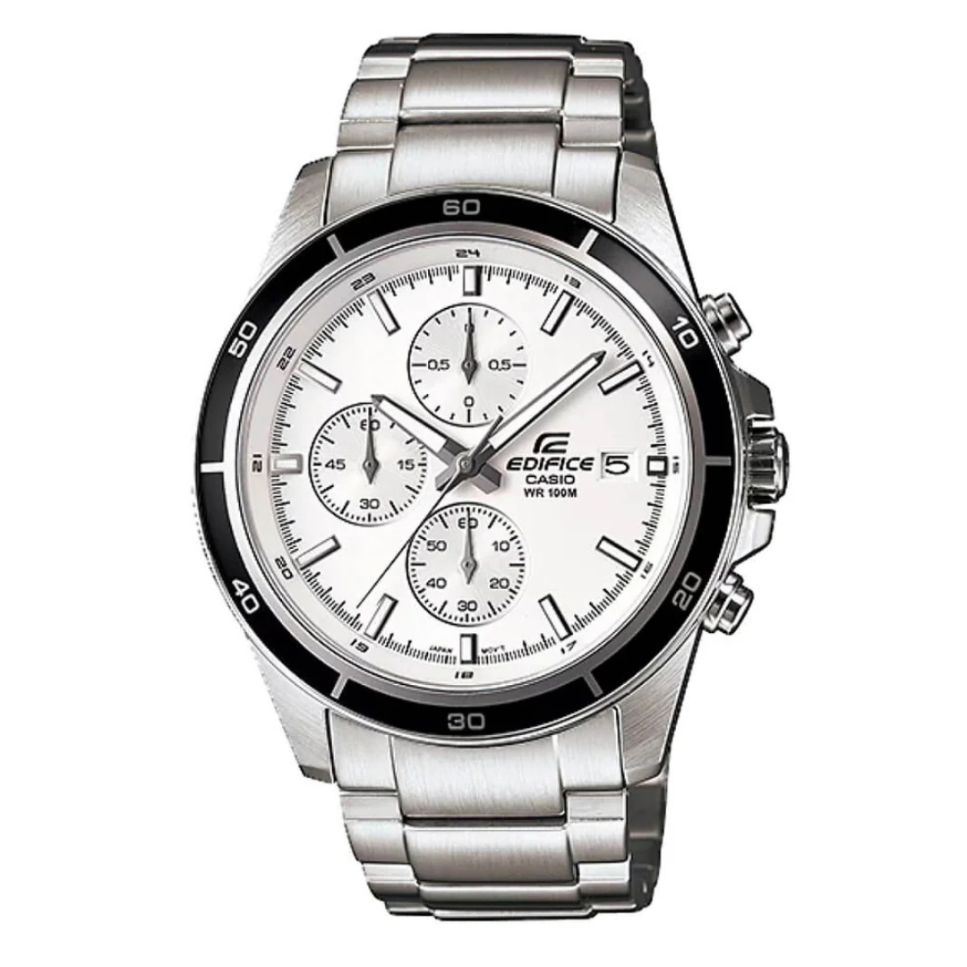 Reloj Casio Caballero Edifice Fondo Blanco 44mm