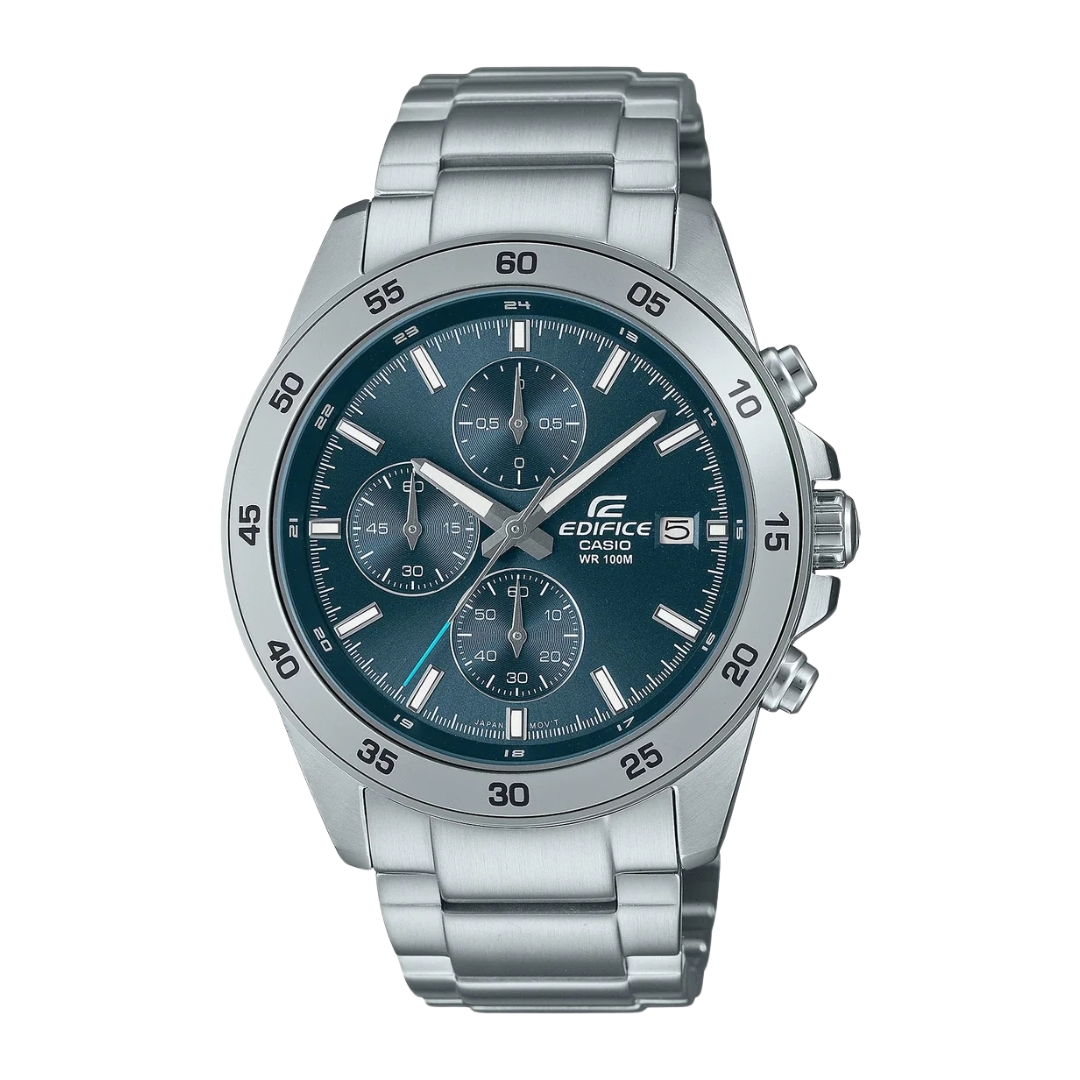 Reloj Casio Caballero Edifice Fondo Verde 44mm