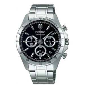 Reloj Seiko Caballero Con Fondo Negro 42,2mm SBTR013