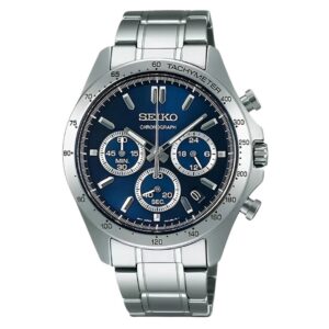 Reloj Seiko Caballero Con Fondo Azul 42,2mm SBTR011