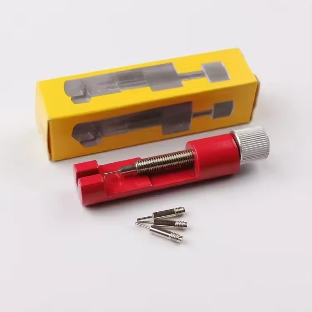 Herramienta de ajuste de correa de reloj, herramienta de reparación de relojes con pasador de reloj, herramienta de pasador de enlace de pulsera, removedor fácil de quitar y ajustar - Imagen 8