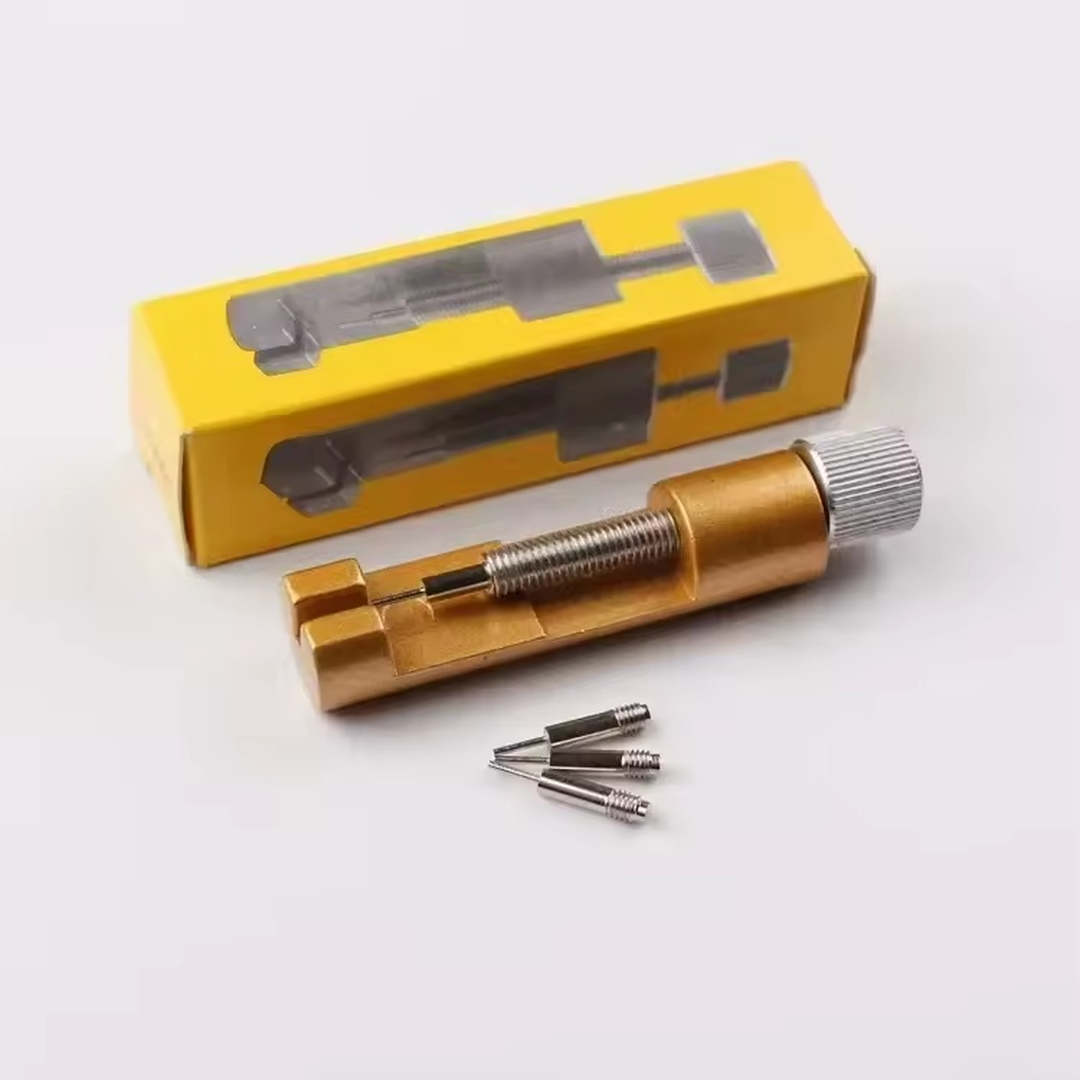 Herramienta de ajuste de correa de reloj, herramienta de reparación de relojes con pasador de reloj, herramienta de pasador de enlace de pulsera, removedor fácil de quitar y ajustar - Imagen 6