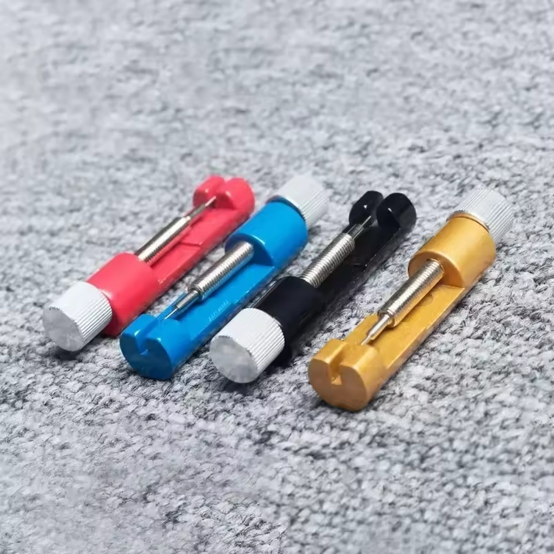 Herramienta de ajuste de correa de reloj, herramienta de reparación de relojes con pasador de reloj, herramienta de pasador de enlace de pulsera, removedor fácil de quitar y ajustar - Imagen 5