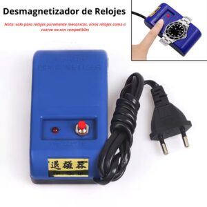 Desmagnetizador de relojes, herramienta de reparación de relojes de cuarzo mecánico, herramienta de desmagnetización eléctrica profesional para relojero.