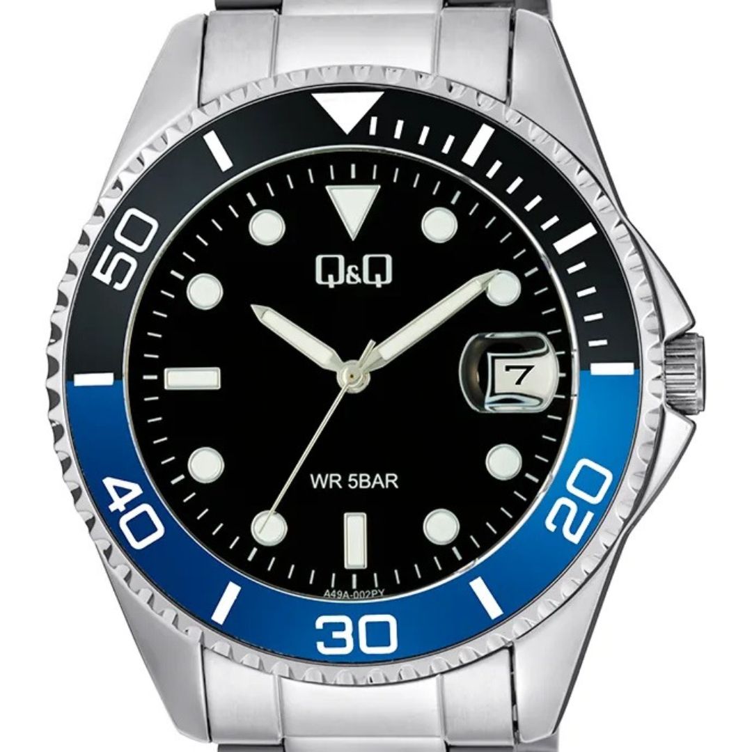 Reloj Q&Q Caballero Azul A49A-002PY 44mm - Imagen 2