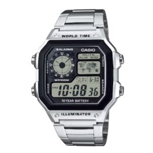 Reloj Casio Caballero Plateado AE-1200WHD-1AVDF