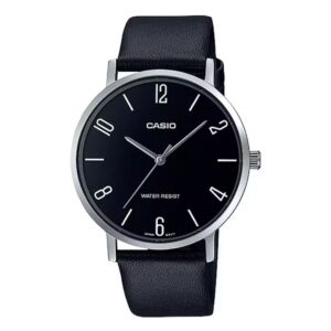 Reloj Casio Caballero Fondo Negro 40mm MTP-VT01L-1B2UDF