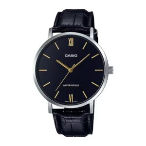 Reloj Casio Caballero Fondo Negro 40mm MTP-VT01L-1BUDF
