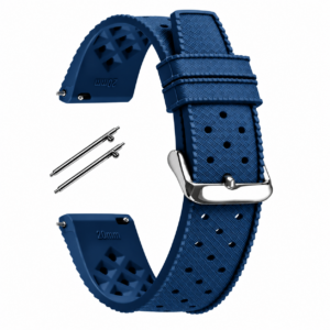 Correa/Malla de Goma Azul Para Reloj de 22mm