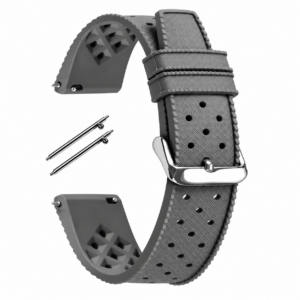 Correa/Malla de Goma Gris Para Reloj de 20mm